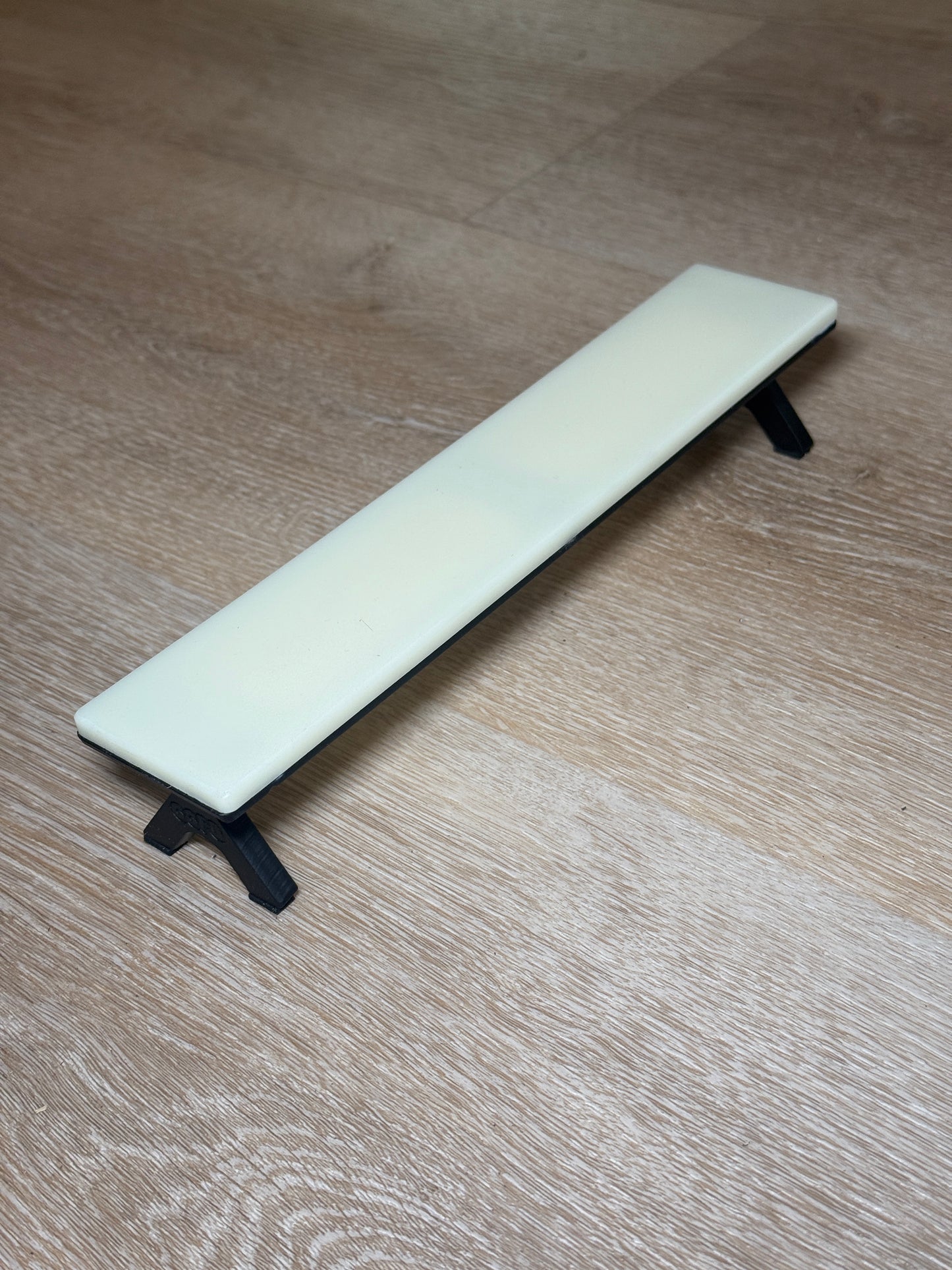 "The Butter Bench" Plexiglass/Steel Fingerboard Bench