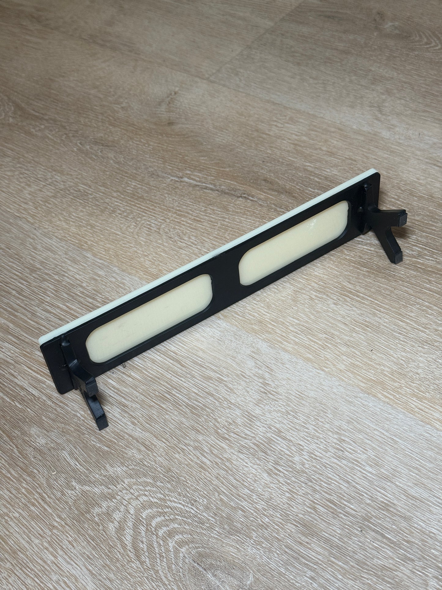 "The Butter Bench" Plexiglass/Steel Fingerboard Bench